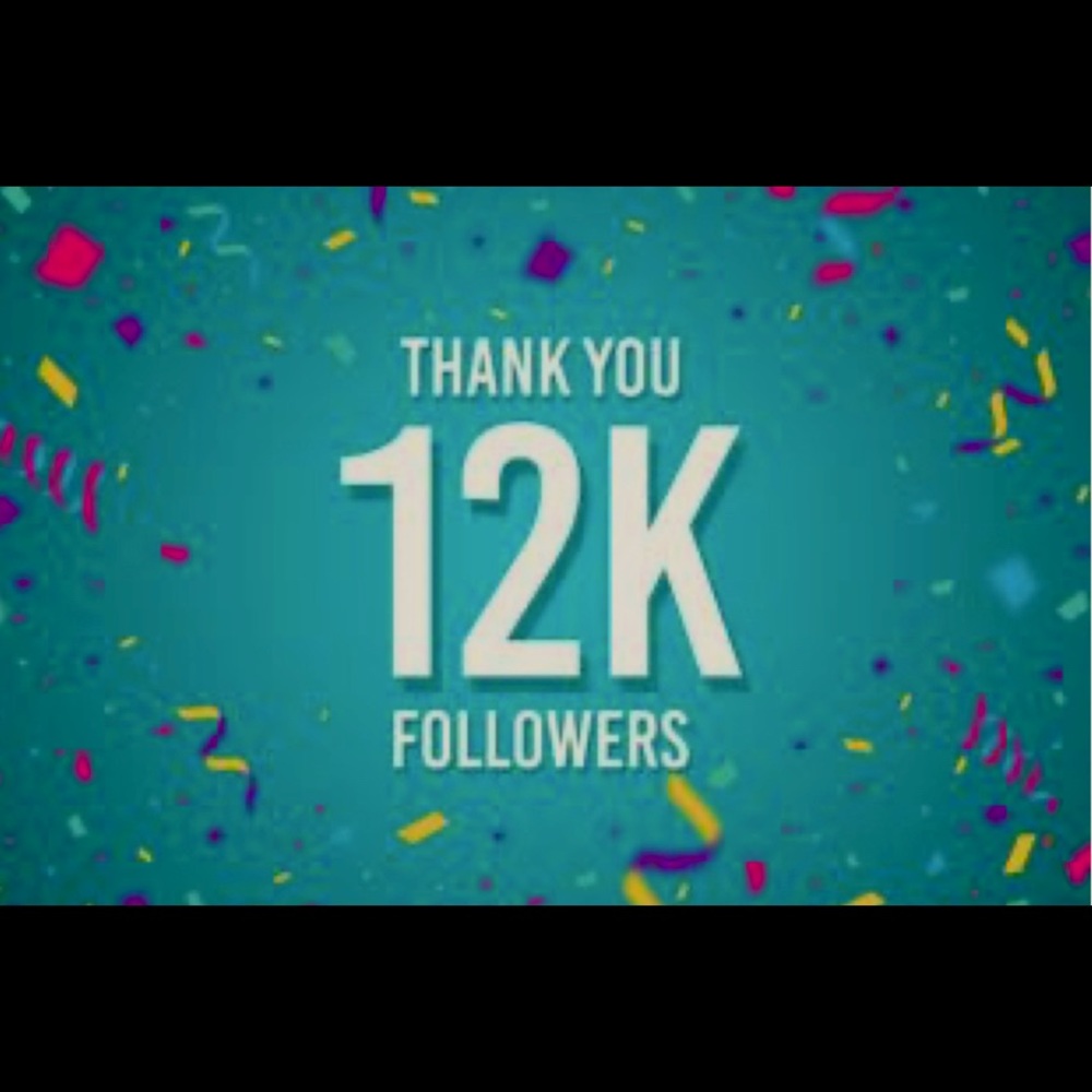 A big thank you to all my 12k followers 🙏